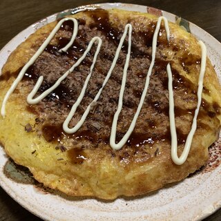 簡単レシピ ごはん入りお好み焼き風